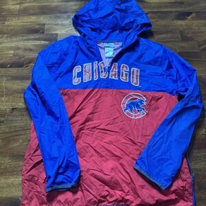 Youth Chicago Cubs  MLB Baseball genuine merchandise Pullover‎ Windbreaker L